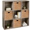 Best Choice Products 9-Cube Bookshelf, 13.5in Display Storage System, Organizer w/ Removable Back Panels